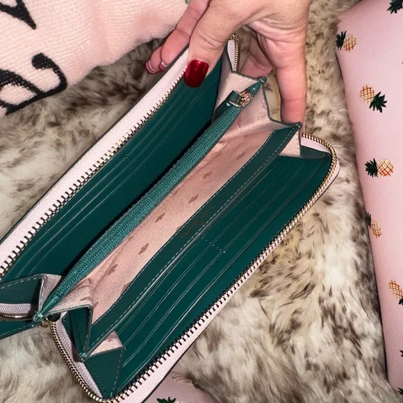 Kate Spade Pink Pineapple Tote and Accessories Set - Picture 3 of 4